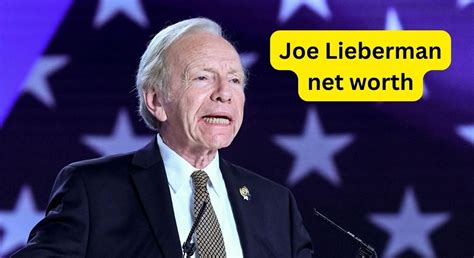 joe lieberman net worth 2023